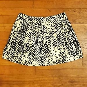 Ikat print mini skirt